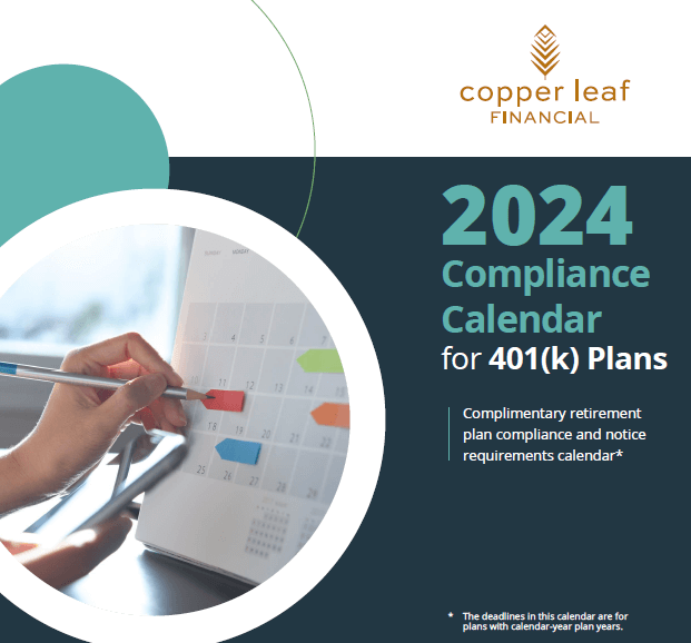2024 Compliance Calendar for 401k Plans